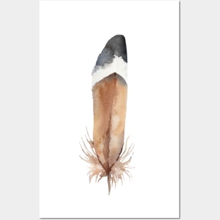 Pennaceous Feather. Watercolor Posters and Art